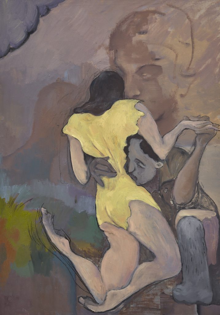 The Absurd, 2019, Oil on canvas, 100 × 70 cm  | 《论荒诞》，2019年，布面油画，100 x 70厘米